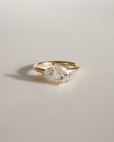 1.32 Ct Elongated Pear Cut Moissanite Engagement Ring