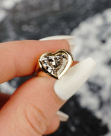 3 ct Heart Cut Engagement Ring For Her Delicate Heart Ring