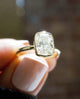 Bezel Set 2.01 Ct Cushion Cut Moissanite Engagement Ring