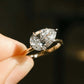 5 Ct Elongated Pear Cut Moissanite Engagement Ring