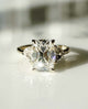 Old Mine 3.10 Ct Cushion Cut Moissanite Engagement Ring