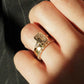 Bezel Set 2.94 Ct Emerald Cut Moissanite Engagement Ring