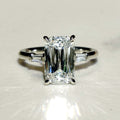 Criss Cut 3.11 Ct Moissanite Engagement Ring