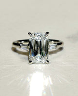 Criss Cut 3.11 Ct Moissanite Engagement Ring