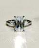 Criss Cut 3.11 Ct Moissanite Engagement Ring