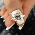 2.40 Ct Emerald Cut Moissanite Engagement Ring