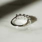 2.60 Ct Emerald Cut Wedding Band Women Moissanite Band