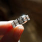 2.60 Ct Emerald Cut Wedding Band Women Moissanite Band