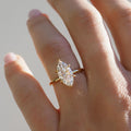 2.53 Ct Marquise Cut Moissanite Engagement Ring