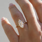 2.53 Ct Marquise Cut Moissanite Engagement Ring