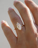 2.53 Ct Marquise Cut Moissanite Engagement Ring