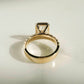 Bezel Set 3.34 Ct Radiant Cut Moissanite Engagement Ring