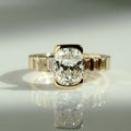 1.80 Ct Cushion Cut Moissanite Engagement Ring
