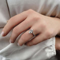 2 Ct Marquise Cut Moissanite Engagement Ring, Wedding Ring