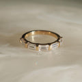 5x3 mm Emerald Cut Wedding Band