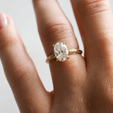 1.53 Ct Oval Cut Moissanite Engagement Ring