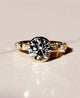 Bezel Set 3 Ct Round Brilliant Cut Moissanite Engagement Ring
