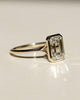Bezel Set 2.60 Ct Emerald Cut Moissanite Engagement Ring