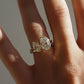 3.28 Ct Oval Cut Moissanite Engagement Ring, Oval Cut Ring