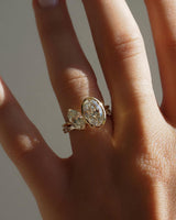 3.28 Ct Oval Cut Moissanite Engagement Ring, Oval Cut Ring
