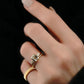 Bridal Set 2.10 Ct Emerald Cut Moissanite Engagement Ring