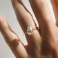 1.50 Ct Elongated Pear Cut Moissanite Engagement Ring