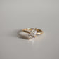 1.50 Ct Elongated Pear Cut Moissanite Engagement Ring