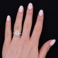 3 Ct Emerald Cut Moissanite Engagement Ring