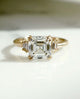 2.16 Ct Asscher Cut Moissanite Engagement Ring