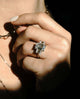 7.60 Ct Emerald Cut Moissanite Engagement Ring