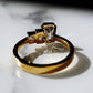 1.01 Ct Emerald, Baguette and Princess Cut Wedding Ring