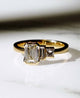 1.01 Ct Emerald, Baguette and Princess Cut Wedding Ring