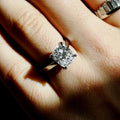 4 Ct Cushion Cut Moissanite Engagement Ring