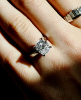 4 Ct Cushion Cut Moissanite Engagement Ring