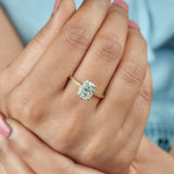2.80 Ct Cushion Cut Moissanite Ring