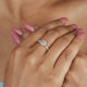 1.80 Ct Cushion Cut Halo Moissanite Ring