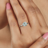 Old Mine 2.50 Ct Cushion Cut Moissanite Engagement Ring