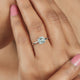 Old Mine 2.50 Ct Cushion Cut Moissanite Engagement Ring