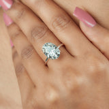 5.80 Ct Oval Cut Moissanite Engagement Ring