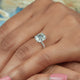 Old Mine 2.50 Ct Cushion Cut Moissanite Ring