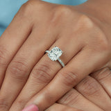2.75 Ct Cushion Cut Moissanite Ring