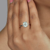 2.75 Ct Cushion Cut  Moissanite Ring