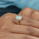 3 Ct Step Cut Oval Moissanite Ring