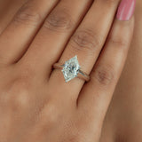 3.05 Ct Dutch Marquise Colorless Moissanite Ring