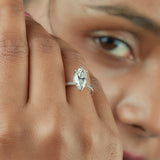 2 Ct Marquise Cut Moissanite Ring