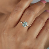 Old Mine 2.60 Ct Cushion Cut Moissanite Ring