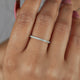 Half eternity Moissanite Band