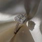 3 Ct Emerald Cut Moissanite Engagement Ring