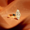 3.34 Ct Marquise Cut Moissanite Engagement Ring