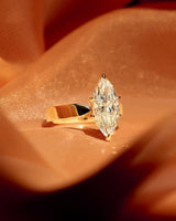 3.34 Ct Marquise Cut Moissanite Engagement Ring
